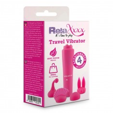 RelaXxxx Travel Massager pink 4 Attach