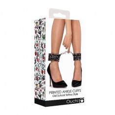 Printed Ankle Cuffs - Old School Tattoo
