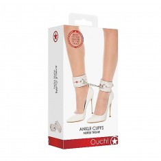 Ankle Cuffs - Nurse Theme - White - i tuoi giochi BDSM con queste Cavigliere stile infermiera
