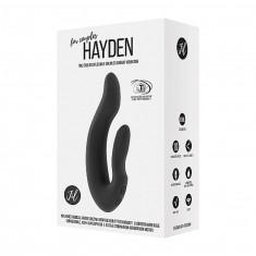 Hayden - Black - un fantastico giocattolo per coppia in silicone medico di altissima qualità